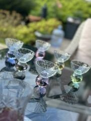 6’lı kristal toplu cam kahve yanı lokumluk