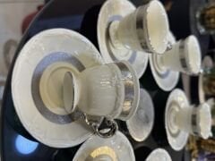 6 Kişilik porselen kahve fincan takımı