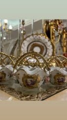 6’lı porselen sepet lokumluk