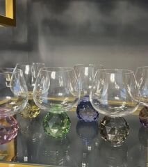 6’lı kristal toplu kahve yanı bardağı 250ml