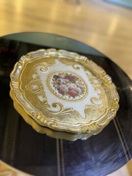 6’lı Orijinal İtalyan Gül ağacı sunum tepsisi