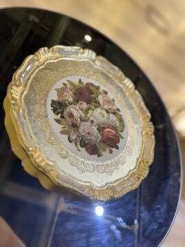 6’lı Orijinal İtalyan Gül ağacı sunum tepsisi