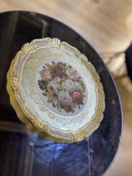 6’lı Orijinal İtalyan Gül ağacı sunum tepsisi