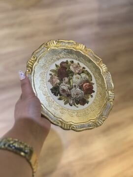 6’lı Orijinal İtalyan Gül ağacı sunum tepsisi