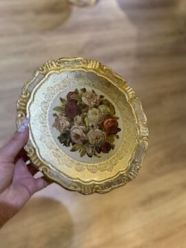 6’lı Orijinal İtalyan Gül ağacı sunum tepsisi