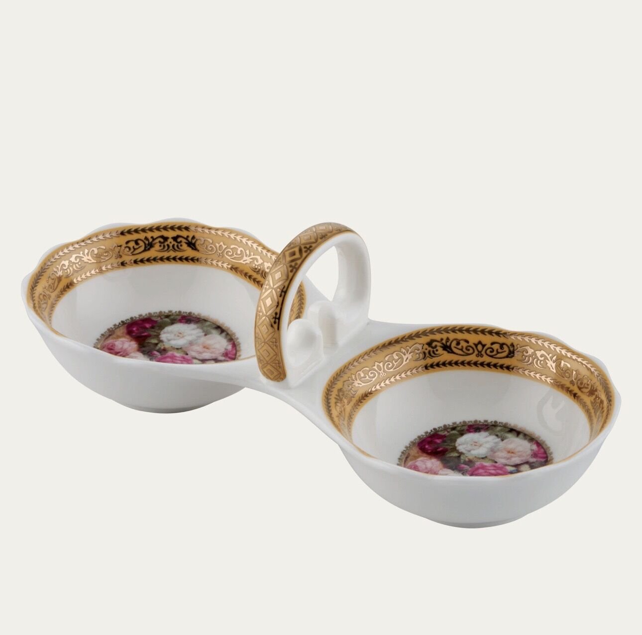 İki bölmeli 6 adet kahve yanı lokumluk