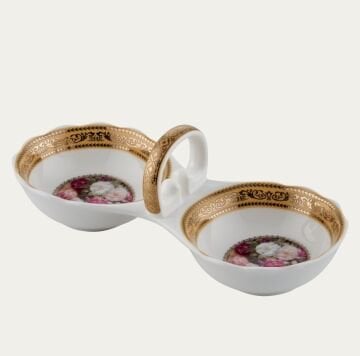 İki bölmeli 6 adet kahve yanı lokumluk