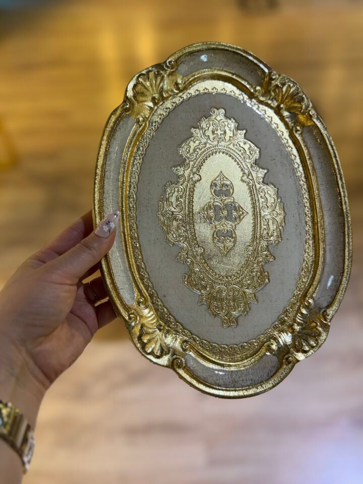 6’lı Tek kişilik orijinal İtalyan Gül ağacı sunum tepsisi
